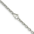 thumbnail image 4 of Chisel Titanium Polished 3.7mm Cable Chain - 18", 4 of 8