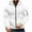 White, variant on lmcalzta Mens Cargo Hoodies Full Zip up Drawstring Sweatshirts with Multi Pockets Casual Athletic Gym Jackets(S-4xl)