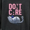 thumbnail image 3 of The Secret Life of Pets - Don't Care - Women's Lightweight French Terry Long Sleeve Shirt, 3 of 5