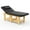 【Black 02】, variant on Massage Table, Holaki 75" Modern Metal Stationary Massage Bed with PU Leather & Anti-slip, Professional Massage Table for Beauty Spa Facial Esthetician Home, Gray