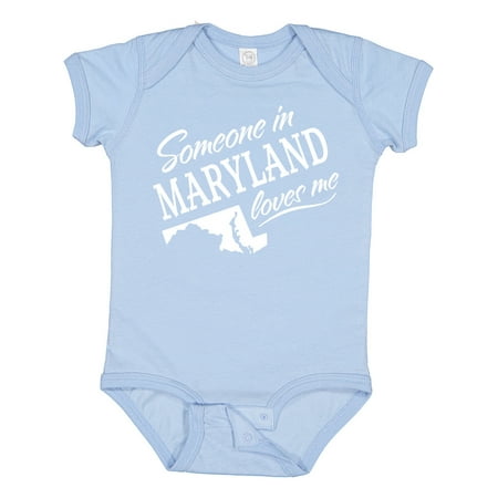 

Inktastic Someone in Maryland Loves Me Gift Baby Boy or Baby Girl Bodysuit