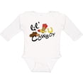thumbnail image 3 of Inktastic Lil' Cowboy Boys Long Sleeve Baby Bodysuit, 3 of 5