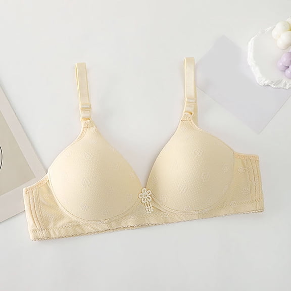 BILIKEYU Women's Breathable Thin And Compact Large Cup Bra, Womens Bras, Jelly Bras for Women, Push Up Bra No Underwire