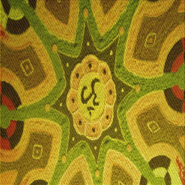 Ahgly Company Tapis d'Intérieur Lavable en Machine Carré Jaune Transitionnel, 6 Pieds Carré