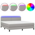 thumbnail image 2 of moobody Box Spring Bed with & Gray California King Fabric, 2 of 7