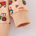 thumbnail image 5 of CUZIBR Baby Boys Crewneck Sweatshirt Cartoon Car Graphic Pullover Long Sleeve Comfort Fall Winter Clothes,Khaki,2-3 Years, 5 of 8
