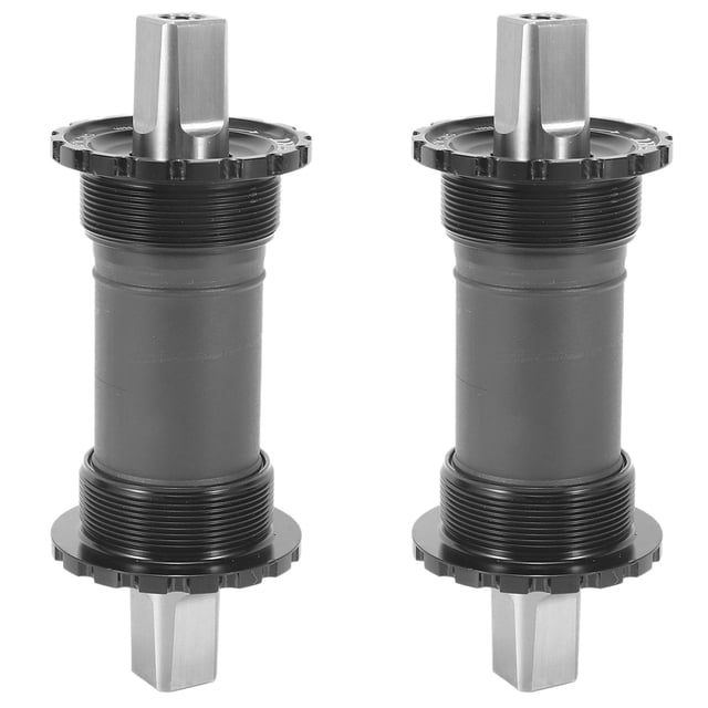 2X Titane BSA Anglais Fileté Carré Fuselé Support de Pédalier 119mm pour 148g, 2 x Support de Fuselé Carré pour brompton, Noir