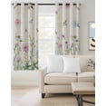 thumbnail image 2 of Vintage Flower Blackout Curtains for Bedroom Living Room Darkening Curtains 96 Inches Long Botanical Wildflower Plant Country Daisy Window Curtain 2 Panels Set Window Treatment Grommet Drapes 52"x96", 2 of 9