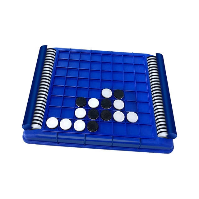 Ruiboury Portable Reversi Travel Board Game Set Classic Strategy Game For Interactive Family Fun And Learning Adults And Elder without penalty disc 27x22.5x2.3cm