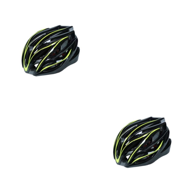 Casco de seguridad Wosthever para bicicleta negro amarillento tamaño libre 2Conjunto
