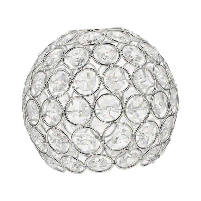 TISHITA Ceiling Light Shade Replacement Cover Wall Lamp Chandelier Crystal Lampshade Argent