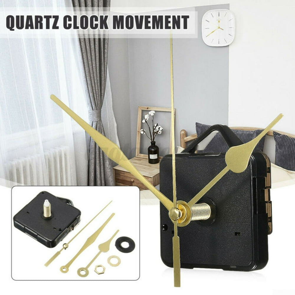 Replacement Quartz Clock Mechanism, Movement And Long Hands, DIY Repair