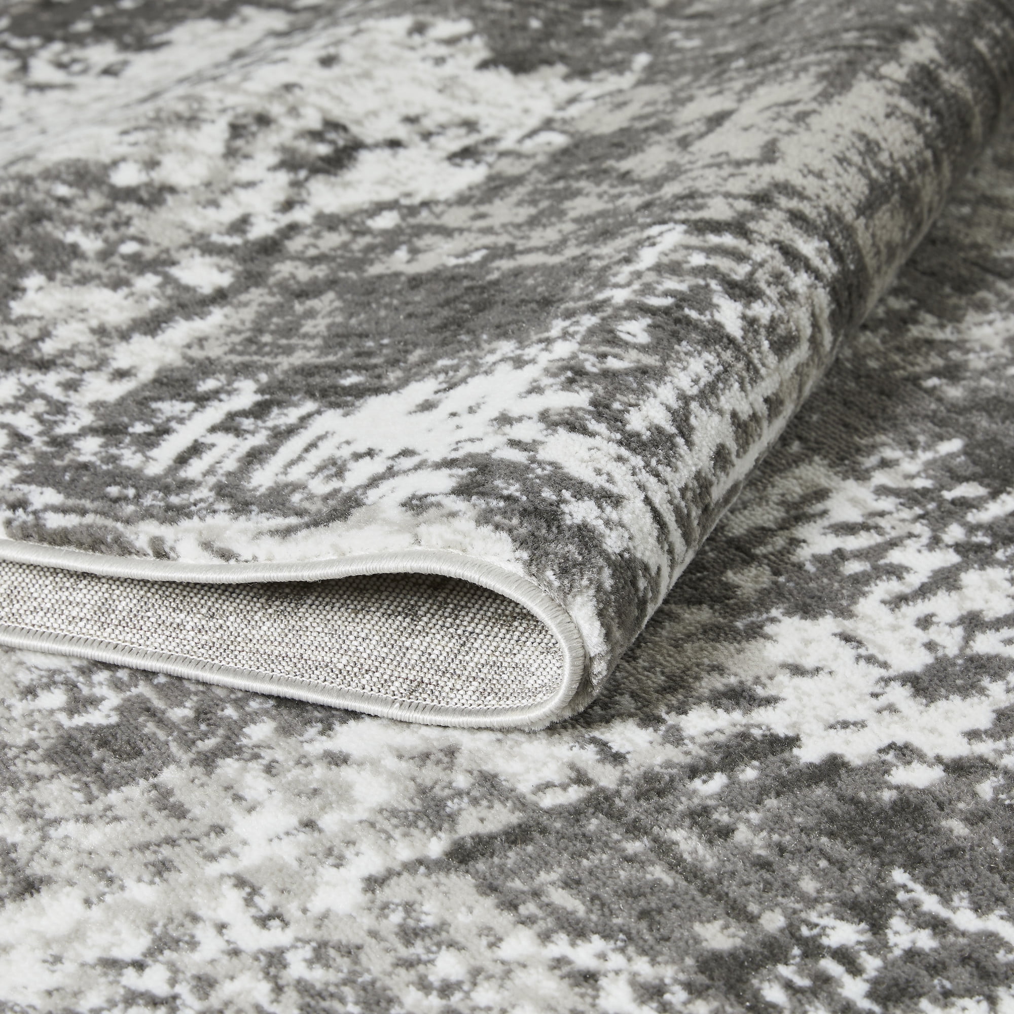 Loomaknoti Rhane Alenzi 4' x 6' Gray Abstract Indoor Area Rug