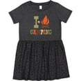 thumbnail image 3 of Inktastic I Love Camping Girls Toddler Dress, 3 of 5