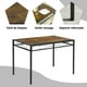 thumbnail image 4 of Mesa de Comedor para 4 Personas, 110 x 70 x 75 CM, Estilo Retro Diseño Minimalista Industrial para Comedores Cocina Condominios Fiesta Cafe Spcae Pequeña, Marrón, 4 of 5