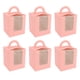 thumbnail image 5 of Caja Para Pasteles, Porta Cupcakes Individual Rosa, Ventana Transparente, Resistente Para Bodas, 5 of 7