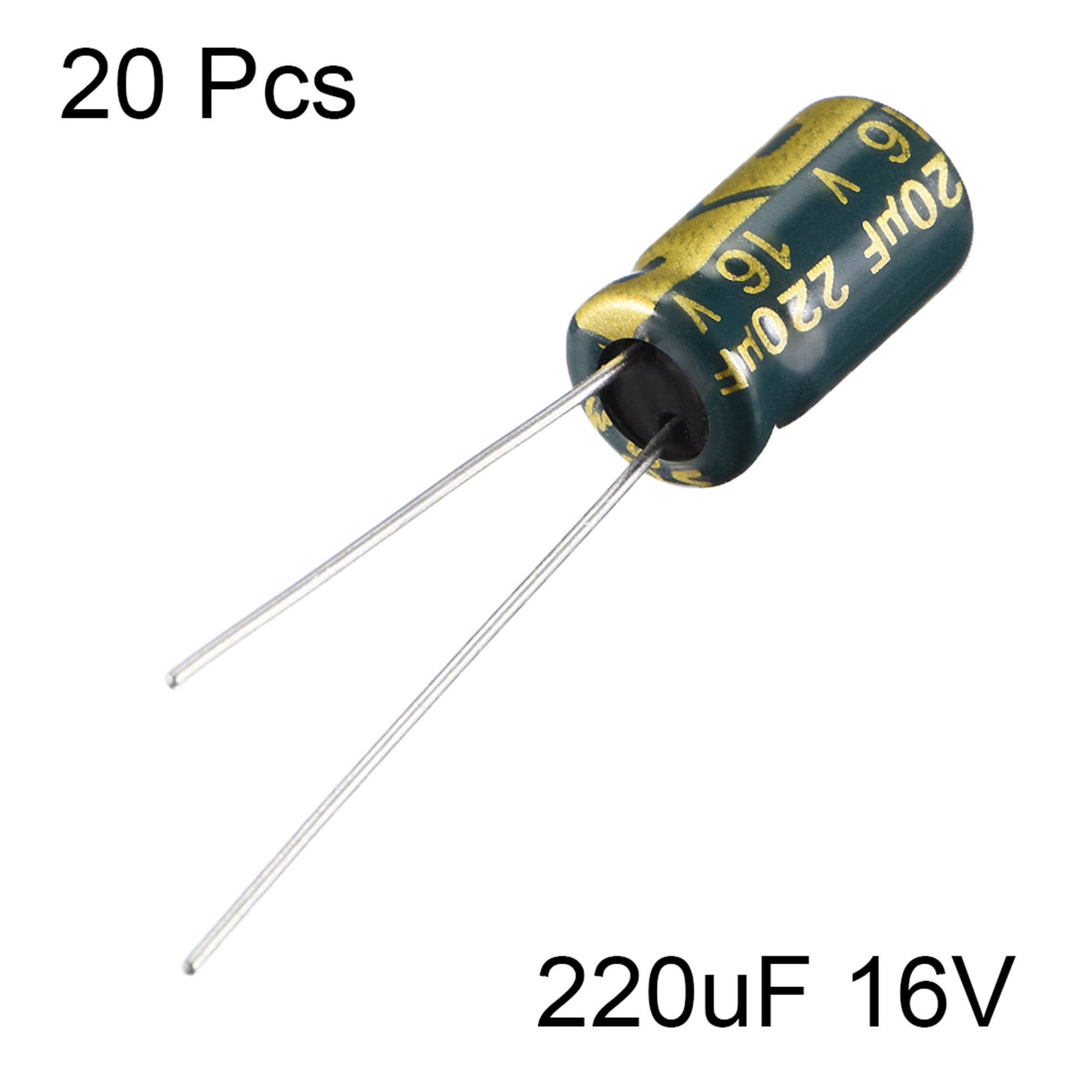 Z Light Strip Anti Flicker Electrolytic Capacitor 220uF 16V Set of 5 6x7mm 