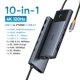 thumbnail image 3 of Concentrador USB C de 10 Gbps Baseus 4K 60 Hz Tipo C a HDMI RJ45 Ethernet PD 100 W para MacBook, iPad, Samsung, PC, tableta, teléfono, concentrador USB 3.2 Gen 2, 3 of 5