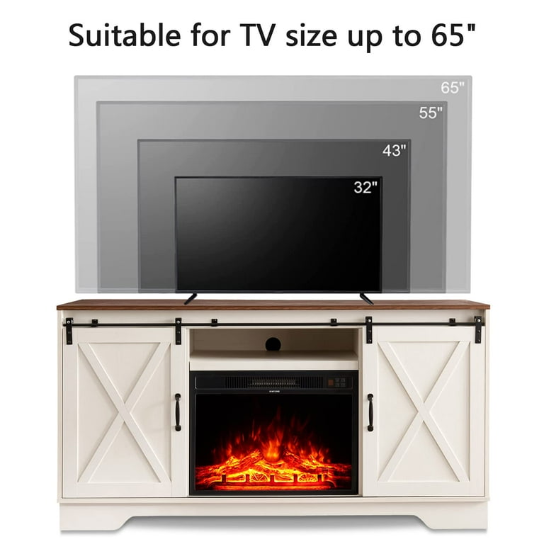 Alohappy Fireplace TV Stand for 65