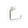 thumbnail image 3 of Delta Faryn Wall Mount Single Post Toilet Paper Holder Bath Hardware Accessory in Brushed Nickel, 3 of 3