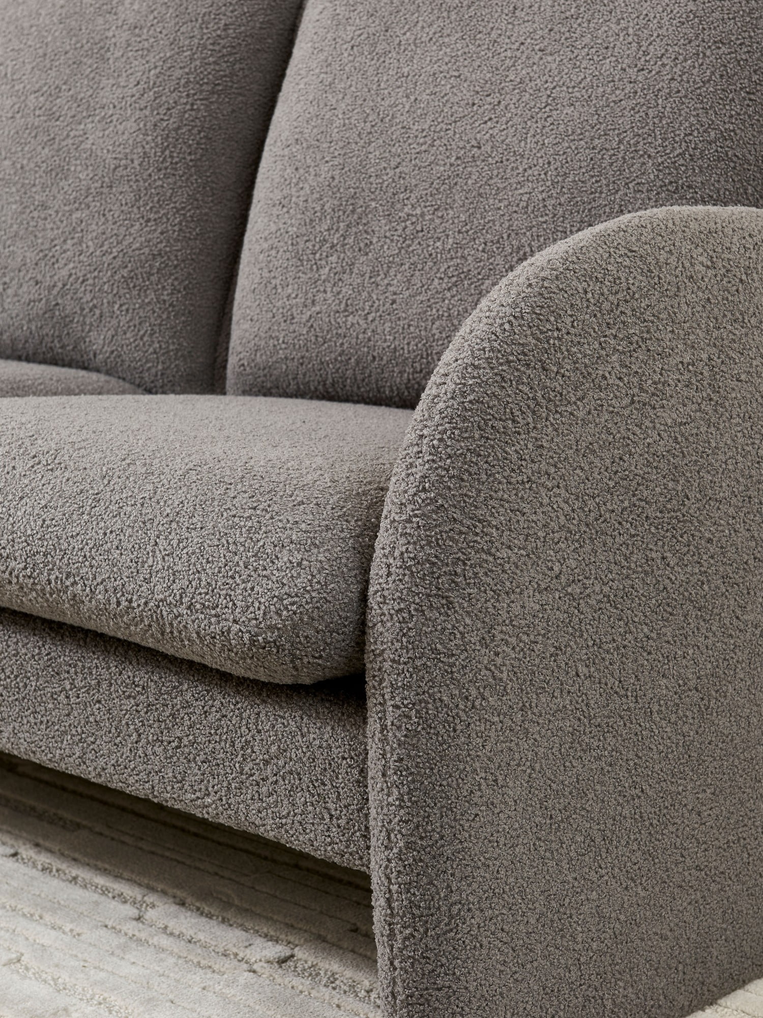 Gewnee 59" Loveseat Sofa Small Couch for Living Room, Sherpa Fabric Upholstered Loveseat Sofa Couch, Small Loveseat Sofa for Apartment, Bedroom