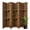 Brown, variant on Room Divider with Shelves Folding Privacy Screen, Freestanding Wood Partition Wall for Home Office Bedroom No Assembly Required,White