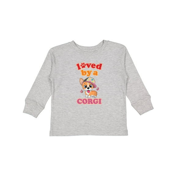 Inktastic Corgi Dog Lover Gift Girls Long Sleeve Toddler T-Shirt