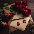 thumbnail image 5 of Horse Wax Seal Stamp Embossed Stamp Sealing Vintage Elegant Removable 1" Brass Seal Wood Handle for Wedding Engagement Party Invitations Envelopes Gift Packing Cards Envelopes Decoration, 5 of 9