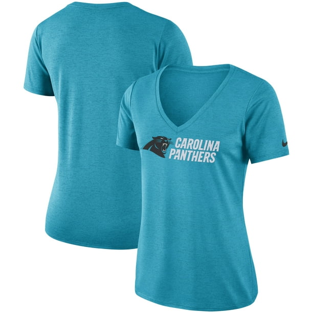 Carolina Panthers Nike Women's Performance V-Neck T-Shirt - Blue ...