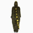 thumbnail image 4 of LEKWK Adult Onesie Pajamas Plush Fleece Animal Halloween Costume Sleepwear Long Sleeve Winter Warm Cozy Loungewear One Piece Nightwear Yellow L, 4 of 5