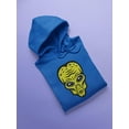 thumbnail image 3 of Big Retro Alien Head Hoodie Men -Image by Shutterstock, Male 3X-Large, 3 of 4