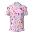 thumbnail image 7 of Saiise Sanrio Bw Mens Golf Shirt Moisture Wicking Dry Fit Mens Polo Shirts Dry Fit Performance Men's Golf Shirts Regular Fit Fashion Print, 7 of 7