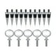 thumbnail image 1 of 10 Piezas de TapóN de Vino y 5 Piezas de Abrebotellas en Blanco, Juego de Inserciones de Abridor de , Hardware para Boda, Fiesta, Torneado, Proyecto DIY, 1 of 10