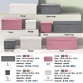 thumbnail image 5 of S-morebuy Folding Storage Ottoman Bench, Foot Rest, Stool, Storage Chest, Seat Padded Bench Space with 120L Storage Space, Quick and Easy Assembly,  43''x15''x15'', 5 of 8