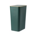 thumbnail image 1 of Transemion Trash Can With Lid For Wide Application Sturdy And Durable Plastic Waste Container Garbage Can Garbage Bin Waste Bin dark green G2531（12L）, 1 of 6