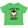thumbnail image 3 of Inktastic I Love My Daddy with Cute Penguin and Hearts Girls Toddler T-Shirt, 3 of 5