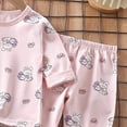 thumbnail image 5 of TOWED22 Baby Girl Clothes Long Sleeve Sweatshirt Pullover Tops + Joggers Pants Fall and Winter Outfit Set Size:6-7 Y,Color:Light Purple, 5 of 6