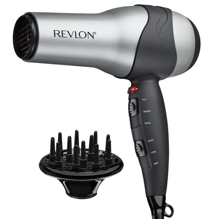 Revlon 1875W Turbo Ceramic   IONIC Hair Dryer, Gray