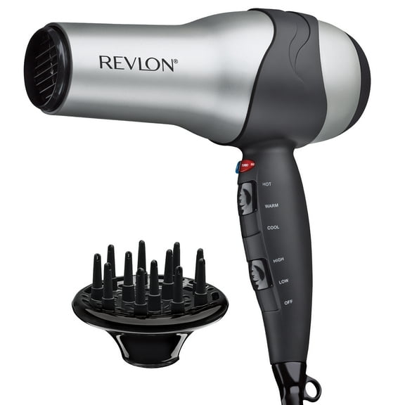 Revlon 1875W Turbo Ceramic   IONIC Hair Dryer, Gray