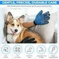 thumbnail image 5 of Upgrade Pet Hair Remover Glove - 1 Brushes and 1 nail clippers - Deshedding Glove Perfect for Dogs & Cats with Long & Short Fur - 2 Pack , Cyan, 5 of 5