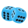 thumbnail image 2 of Large Blue EVA Foam Dice Set for Classroom Activities and Home Use Lightweight Safe Fun for Kids 2pcs, 2 of 9
