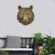 thumbnail image 4 of Adorno de cabeza animal Escultura animal Decoración de exhibición colgante montada en pared Soportar Sunnimix Decoraciones de pared para el hogar, 4 of 7