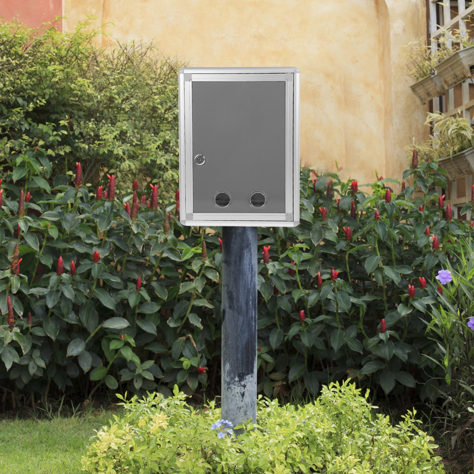 Milisten 1Set Aluminum Alloy Wall Mounted Post Boxes for Commercial and Business Use 12.8X9.6X4.3in