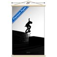 thumbnail image 3 of Skateboarding - Silhouette Wall Poster with Wooden Magnetic Frame, 22.375" x 34", 3 of 5
