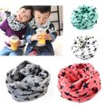 thumbnail image 2 of Opolski Kid Child Boy Girl Winter Warm Star Pattern Neck Scarf Neckerchief Xmas Gift, 2 of 9