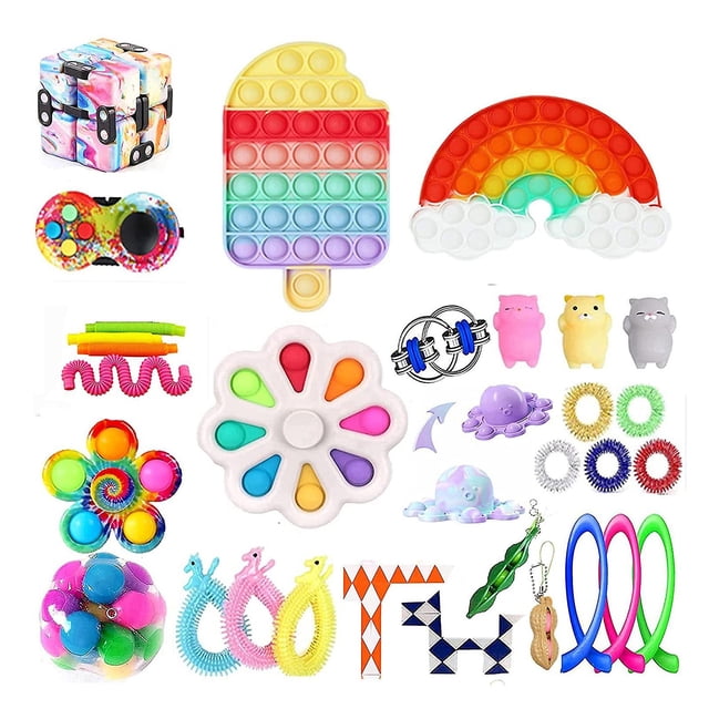 Juguete sensorial Push Bubble Fidget para aliviar el estrés del autismo