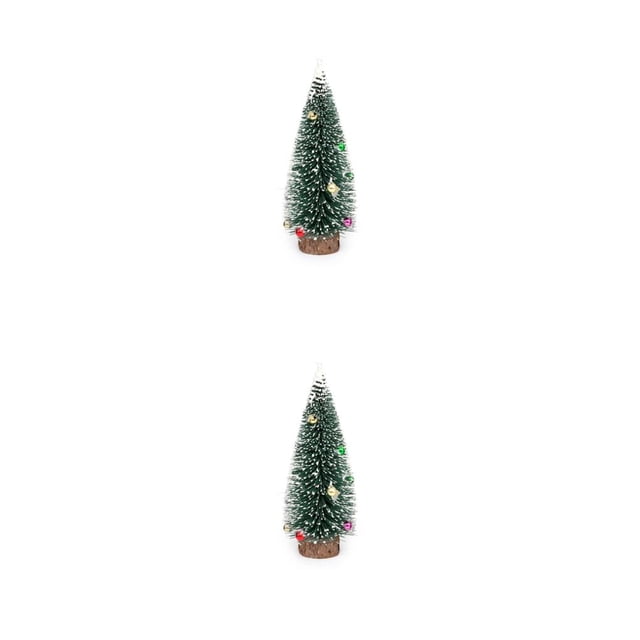 Árbol de Navidad plástico reutilizable Toystoory decoración de escritorio 25cm 2Conjunto