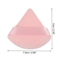 thumbnail image 4 of Unique Bargains 2 Pcs Loose Powder Puff Face Soft Triangle Puff Blender Beauty Makeup Tool Short Plush Beige Pink, 4 of 6