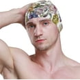thumbnail image 3 of FYBTO Swimming Cap Rose and Grapes Watercolor Unisex Adult FYBTO Polyester, 3 of 4