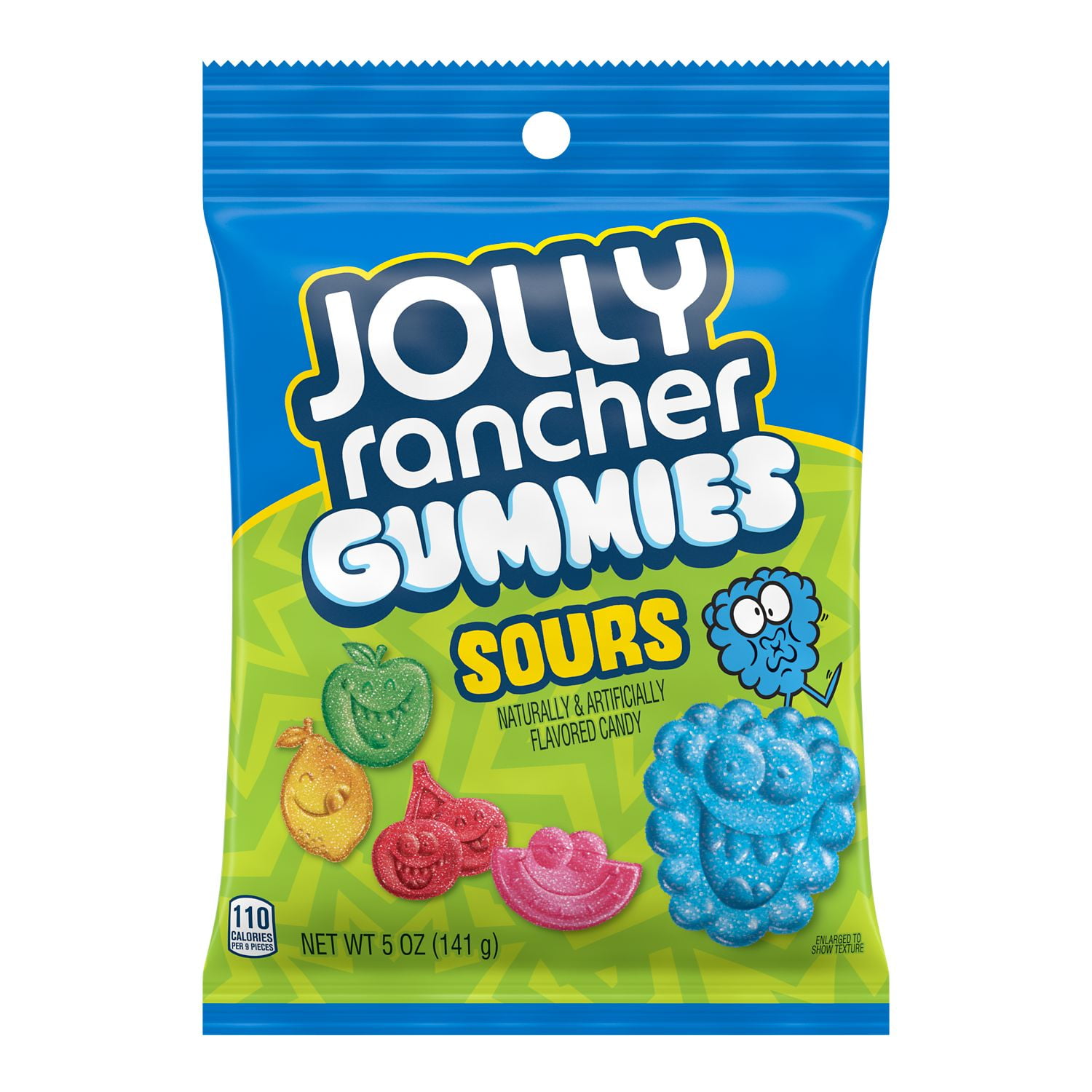 JOLLY RANCHER, Assorted Fruit Flavored Gummies Sours Candy, Movie Snack, 5 oz, Bag